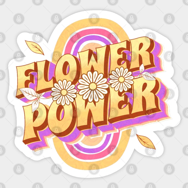 flower power hippie Sticker by Dandzo